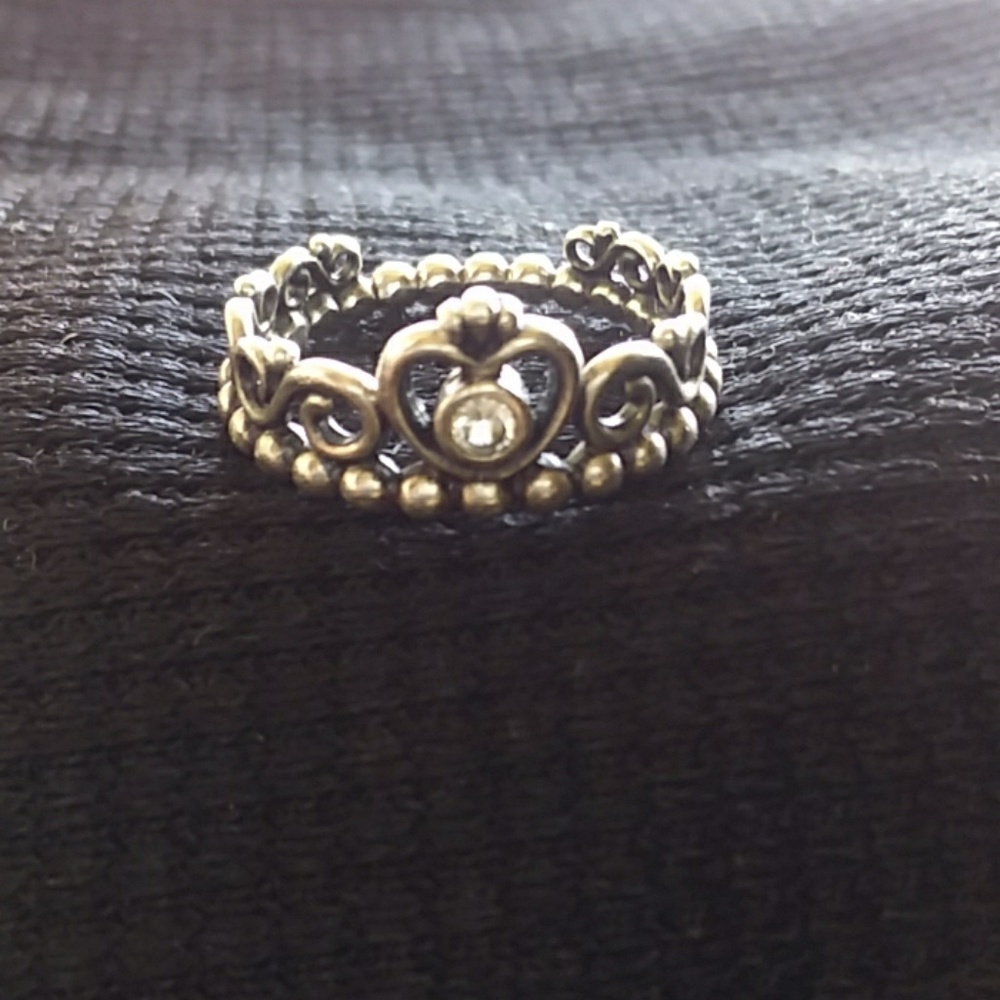 PANDORA princess ring in 925 Sterling silver w/cle